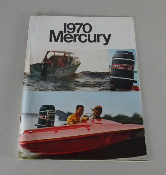 Prospekt / Broschüre Mercury Außenborder- & Zubehör-Programm Stand 1970