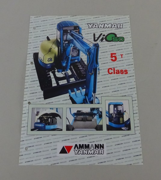 Prospect / Brochure Yanmar Compact excavator ViO 50 from 03/1997