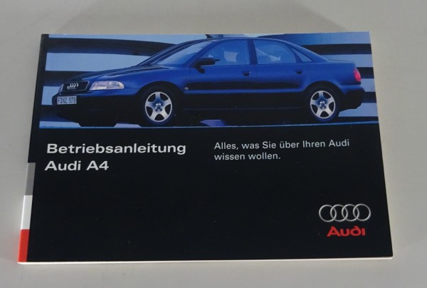 Betriebsanleitung / Handbuch Audi A4 B5 von 07/1995