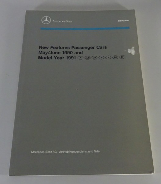 Workshop Manual New Features Mercedes Benz Type 129, 124, 126, 201 from 06/1990