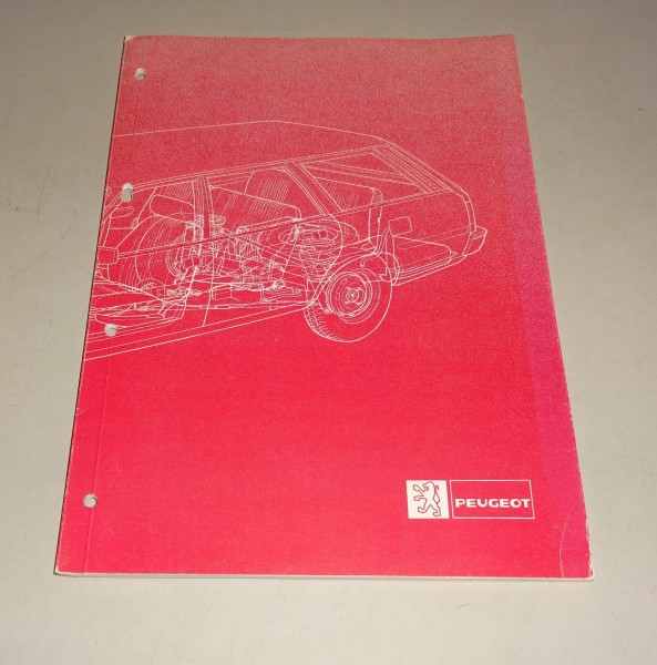Prospekt / Brochure Vorstellung Peugeot 505 Break / Familial Stand 1982