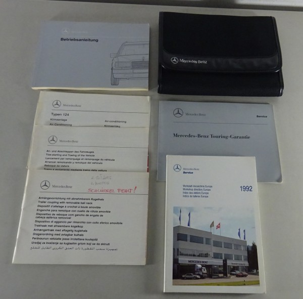Bordmappe + Betriebsanleitung Mercedes W124 T-Modell 200 230 250 300 TE TD 1991