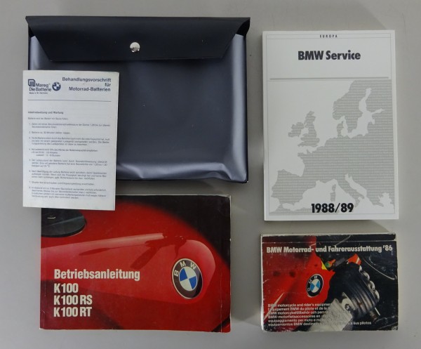 Bordmappe + Betriebsanleitung Motorrad BMW K 100 / RS / RT Stand 03/1985