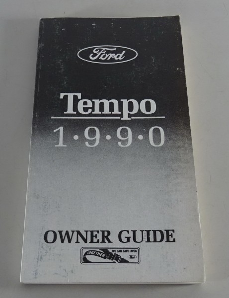 Owner´s Manual / Handbook Ford Tempo Stand 1990