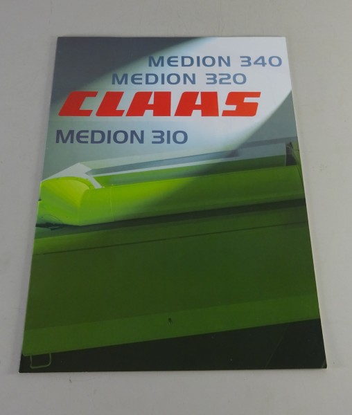 Prospekt / Broschüre Claas Schneidwerk Medion 340 / 320 / 310 Stand 08/2000