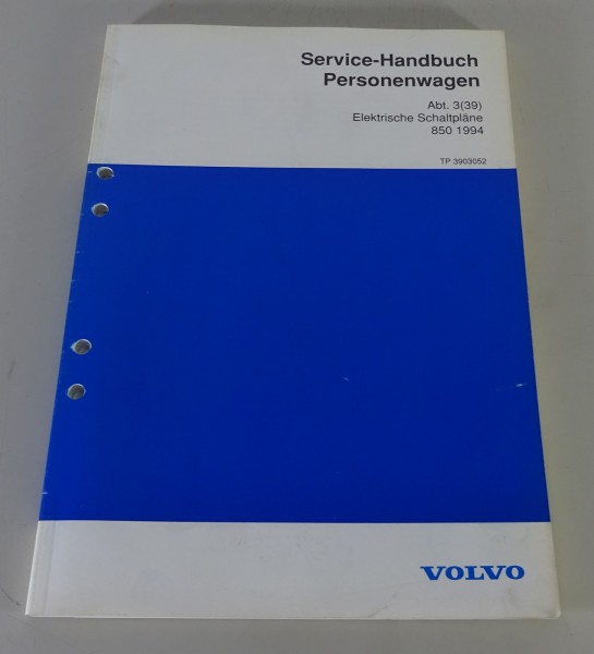 Werkstatthandbuch Elektrik / Elektrische Schaltpläne Volvo 850 Baujahr 1994