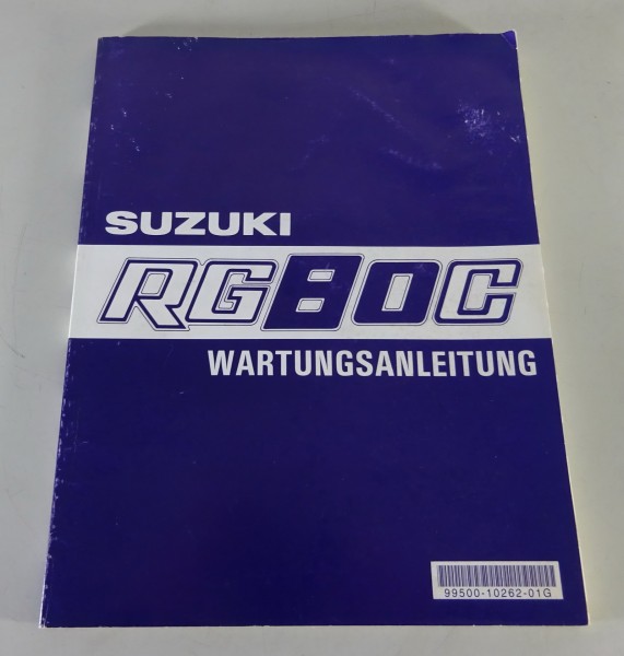 Wartungsanleitung Suzuki Motorrad RG 80 CH / CJ / CM Baujahr 1987 - 1996