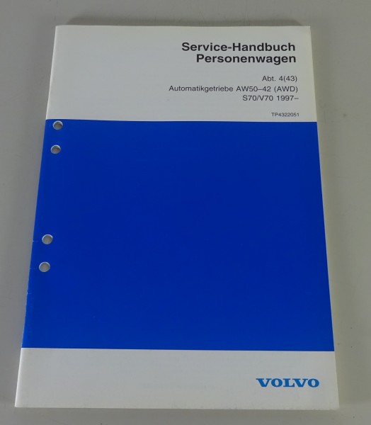 Werkstatthandbuch Volvo S70 / V70 Automatikgetriebe AW 50-42 AWD Stand 05/1997