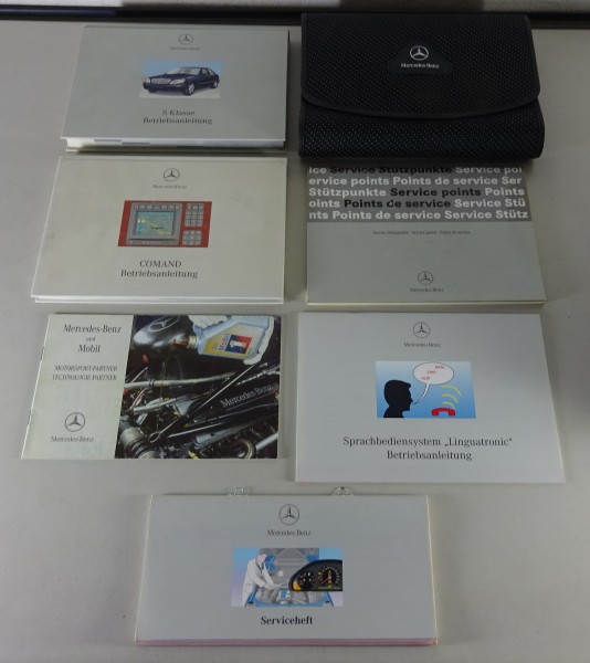 Bordmappe + Betriebsanleitung Mercedes S-Klasse W220 S 280 320 430 500 von 1998