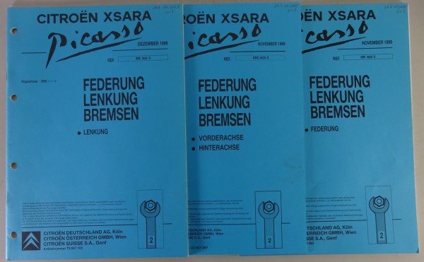 Werkstatthandbuch Citroen Xsara Picasso Federung / Lenkung / Bremsen von 11/1999