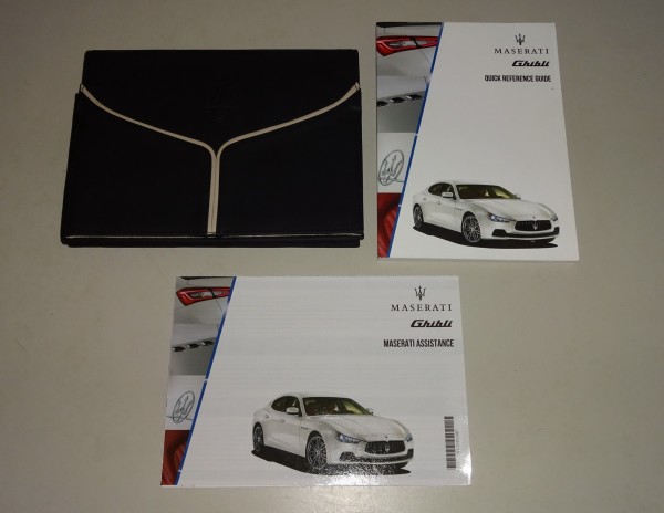 Owner´s Manual Quick Reference Guide + Wallet Maserati Ghibli from 06/2014