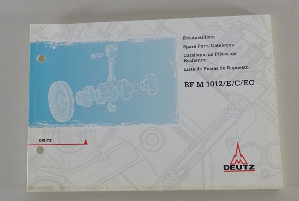 Teilekatalog / Ersatzteilliste Deutz Motor BF M 1012 / E / C / EC von 03/1998