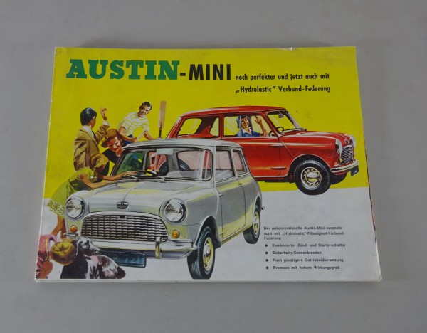 Prospekt/ Broschüre/ Poster/ Faltblattt Austin Mini