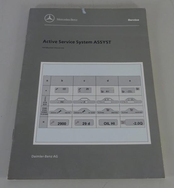Workshop Manual Introduction Mercedes Benz Active Service System ASSYST 05/1997
