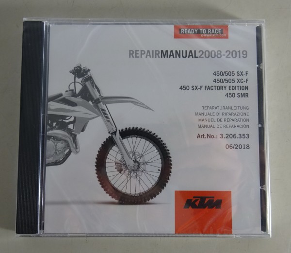 Werkstatthandbuch KTM 450/505 SX-F / KTM 450/505 XC-F Bj 2008-2019 Stand 06/2018