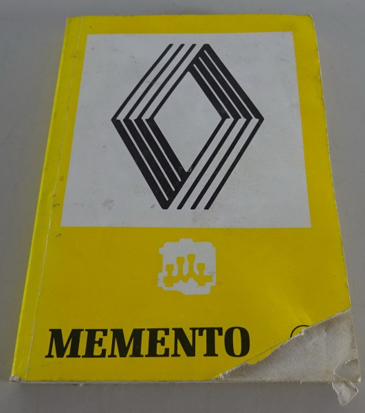 Diagnosehandbuch Renault Memento für R4 / R5 / Alpine GTA / Trafic / etc. 1988