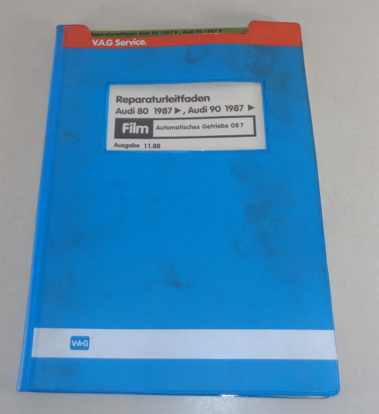 Werkstatthandbuch Microfich Audi 80 90 B3 Typ 89 Automatik Getriebe 087 11/1988