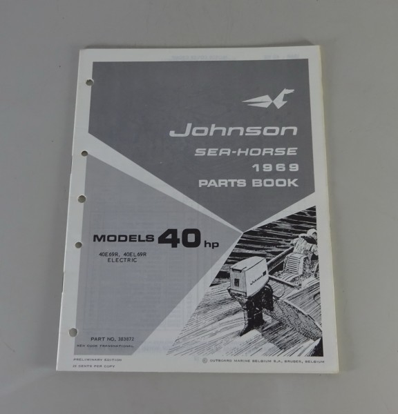 Teilekatalog OMC Johnson Outboards 40 PS Models Stand 69