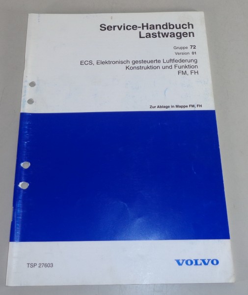 Werkstatthandbuch Volvo LKW FM / FH elrktronische Luftfederung (ESC) von 1998