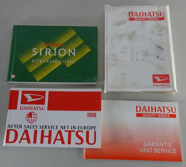 Bordmappe + Betriebsanleitung / Handbuch Daihatsu Sirion Stand 1999