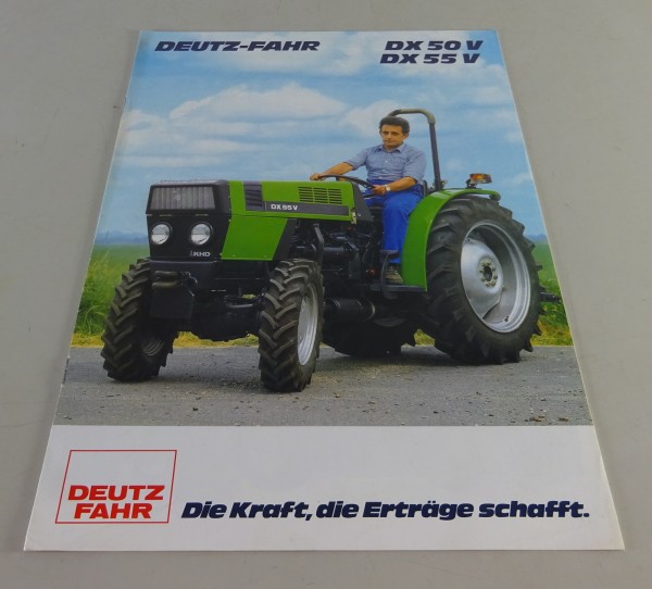 Prospekt / Broschüre Deutz Fahr DX 50 V / 55 V