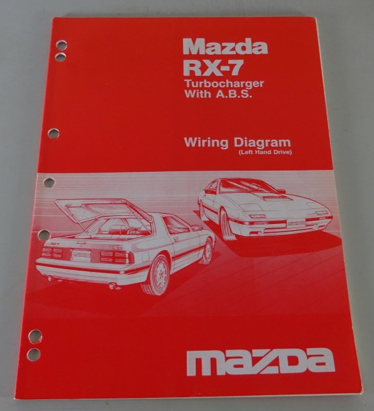 Werkstatthandbuch Workshop Manual Elektrik Wiring Diagram Mazda RX-7 Turbo, 1986