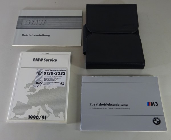Bordmappe + Betriebsanleitung BMW 3er E30 M3 195 PS / 200 PS Stand 07/1996