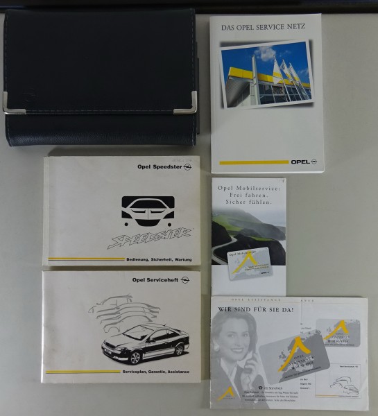 Bordmappe + Betriebsanleitung / Handbuch Opel Speedster Stand 07/2000