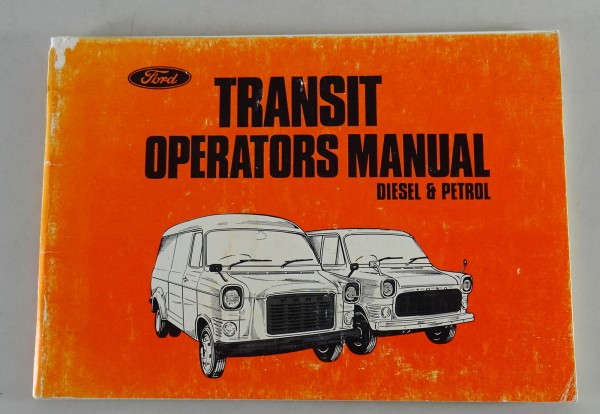 Owner's Manual / Handbook Ford Transit from 09/1975