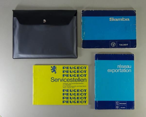 Bordmappe + Betriebsanleitung / Handbuch Talbot Samba Stand 09/1981