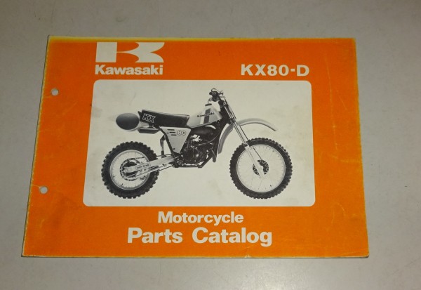 Teilekatalog / Ersatzteilliste / Parts List Kawasaki KX 80-D Stand 07/1980