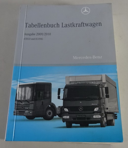 Tabellenbuch Mercedes Benz Atego und Econic Ausgabe 2009 / 2010