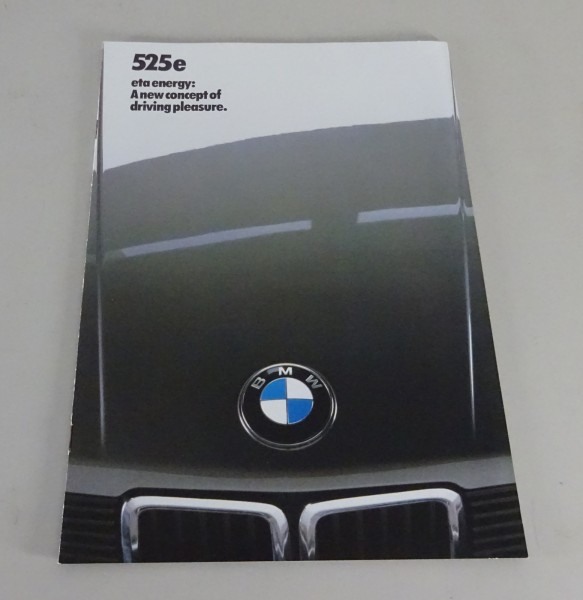 Prospect / Brochure BMW 5er E28 525e from 01/1983