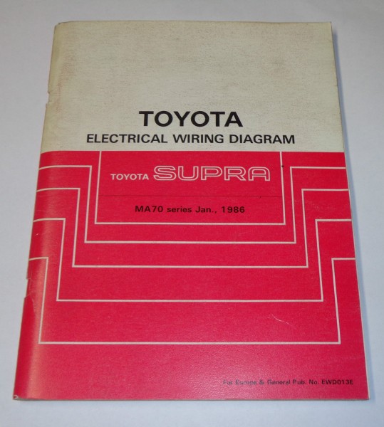 Workshop Manual Electric / Werkstatthandbuch Elektrik Toyota Supra, 01/1986