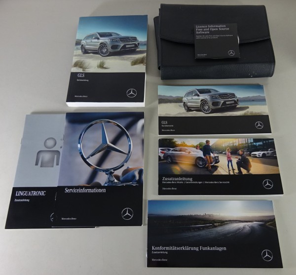 Bordmappe + Betriebsanleitung Mercedes GLS X166 350 d / 400 / 500 Stand 01/2018