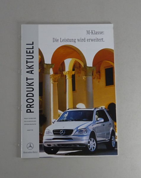 Prospekt / Produkt Aktuell Mercedes-Benz M-Klasse ML W163 Stand 08/1998