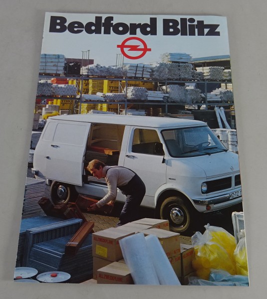 Prospekt / Broschüre Opel Bedford Blitz Transporter Ausgabe von 1980