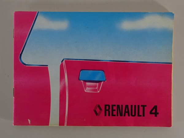 Betriebsanleitung / Handbuch Renault R4 Stand 07/1979