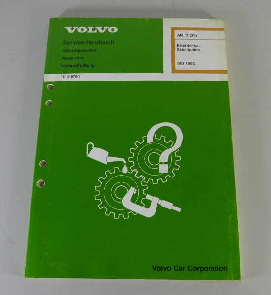 Werkstatthandbuch Elektrik / Elektrische Schaltpläne Volvo 960 Stand 1992