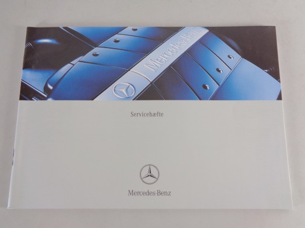 Scheckheft Mercedes Benz SLK, CLK, SL, CL, etc. auf Dänisch von 09/2002