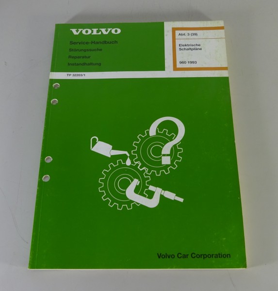 Werkstatthandbuch Elektrik / Elektrische Schaltpläne Volvo 960 Stand 1993