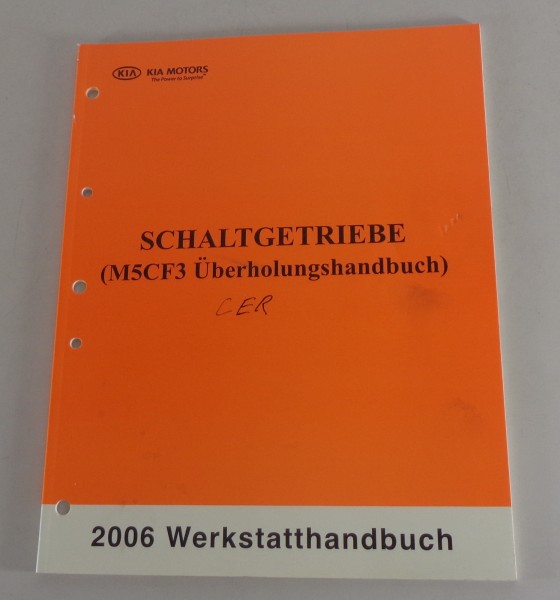 Werkstatthandbuch Kia Schaltgetriebe M5CF3 von 2006