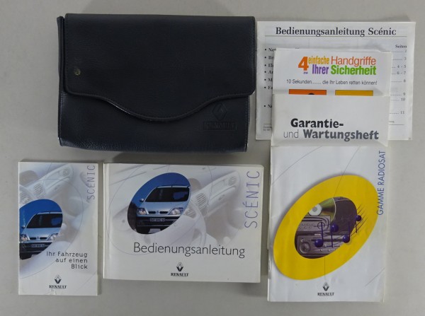 Bordmappe mit Betriebsanleitung / Handbuch Renault Scenic Stand 10/1999