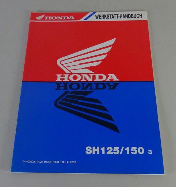 Werkstatthandbuch Honda Nachtrag SH 125 / 150 Stand 2002