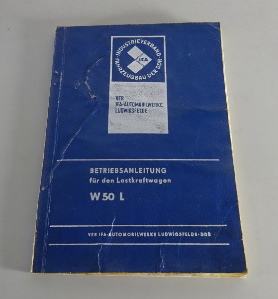 Betriebsanleitung / Handbuch IFA W50 L Pritschenwagen Stand 02/1975