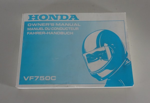 Betriebsanleitung / Handbuch / Owner´s Manual Honda VF 750C Stand 1996