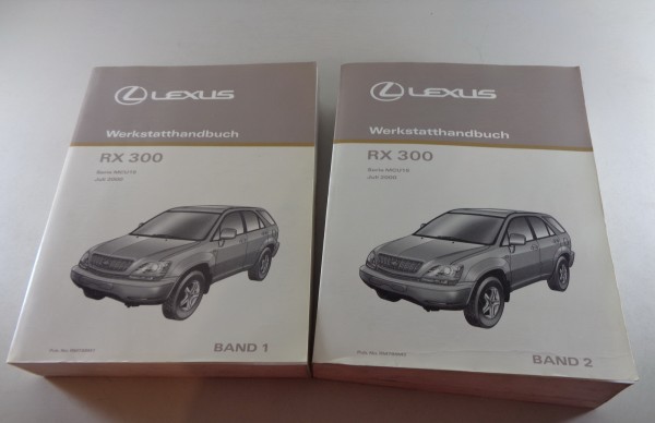 Werkstatthandbuch Lexus RX 300 Serie MCU15 - 2 Bände - Stand 07/2000