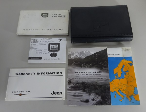 Owner's Manual / Handbook + Wallet Jeep Grand Cherokee Typ WJ from 07/2004