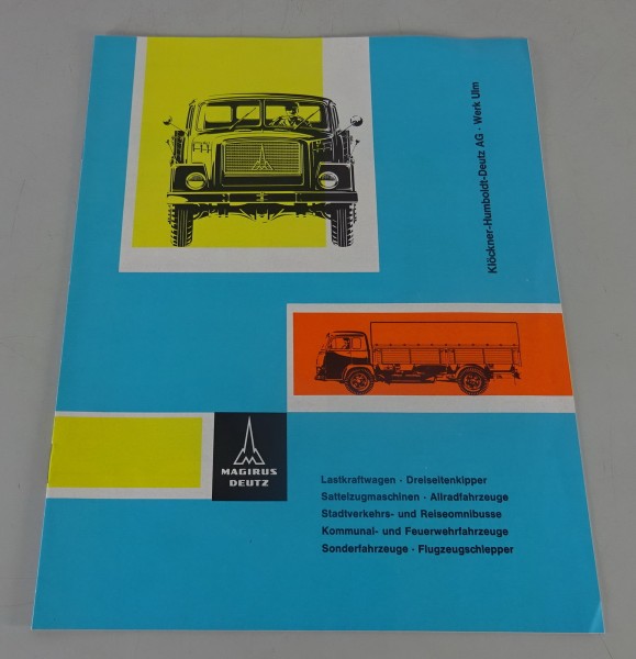 Prospekt / Broschüre Magirus-Deutz Sirius / Mercur / Saturn / Pluto Stand 8/1963