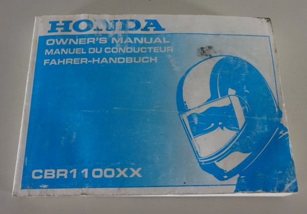 Betriebsanleitung / Handbuch Honda Super Blackbird CBR 1100 XX Typ SC35 von 1997